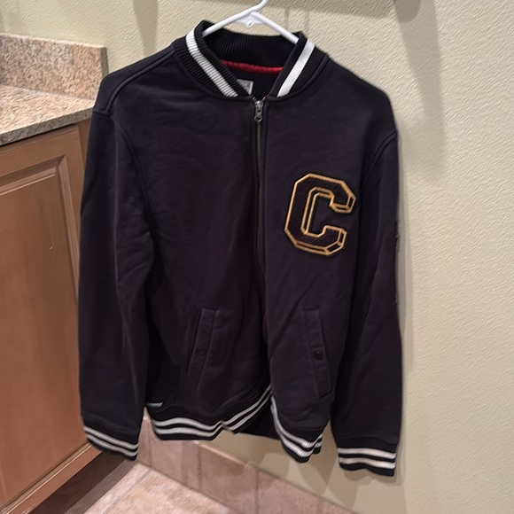 Converse Mens Black Varsity Jacket with Gold Letter C - Picture 3 of 13
